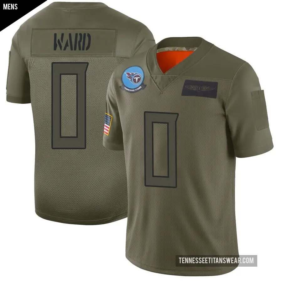Men's Tennessee Titans ＃0 Cam Ward Camo Limited 2019 Salute to Service Jersey