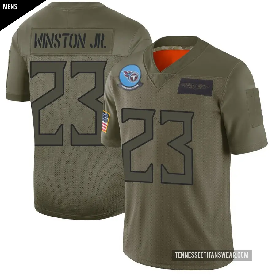 Men's Tennessee Titans ＃23 Kevin Winston Jr. Camo Limited 2019 Salute to Service Jersey