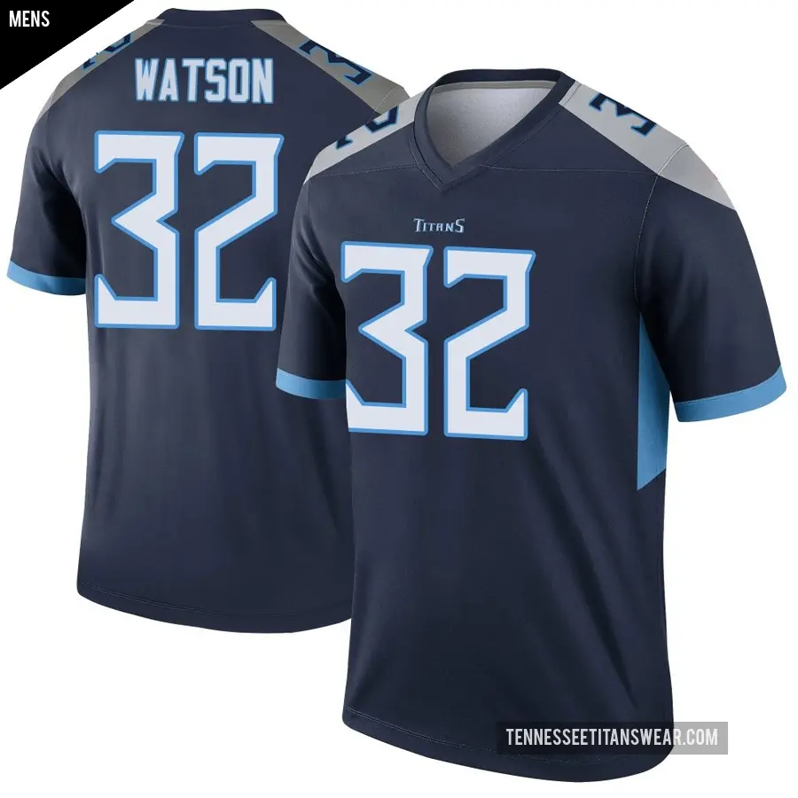 Men's Tennessee Titans ＃32 Blake Watson Navy Legend Jersey