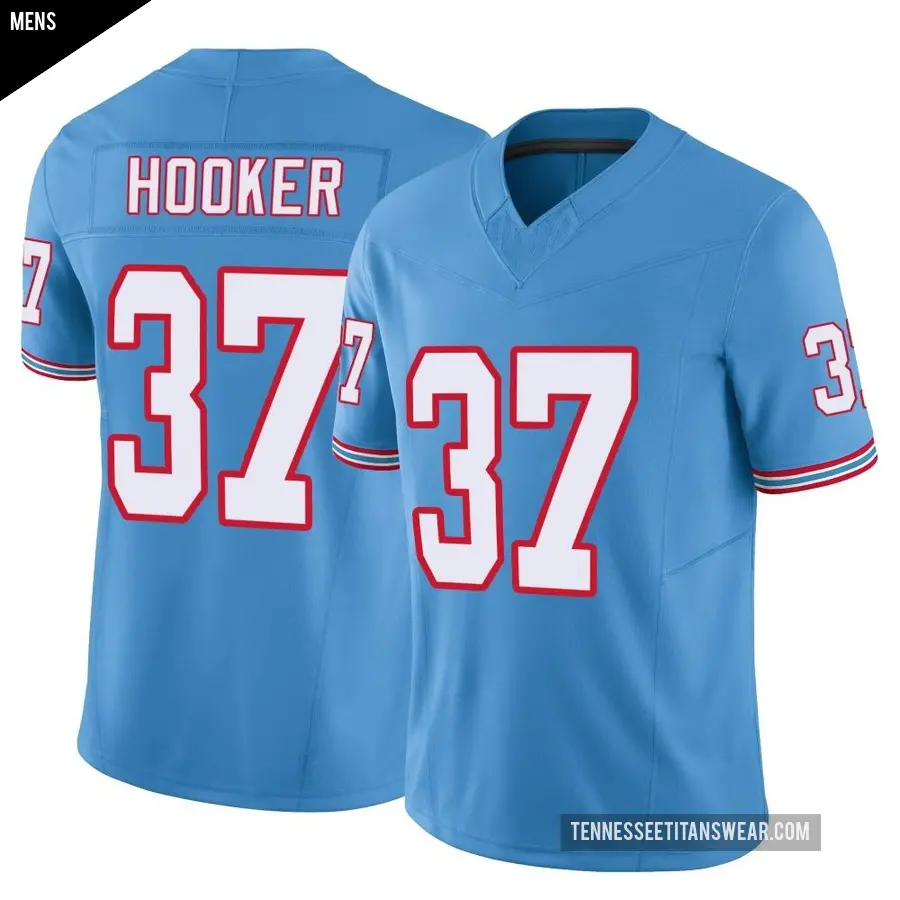 Men's Tennessee Titans ＃37 Amani Hooker Light Blue Limited Vapor F.U.S.E. Jersey