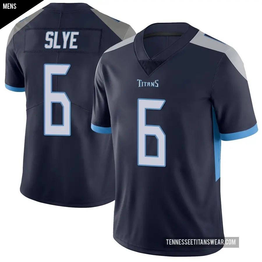 Men's Tennessee Titans ＃6 Joey Slye Navy Limited Vapor Untouchable Jersey