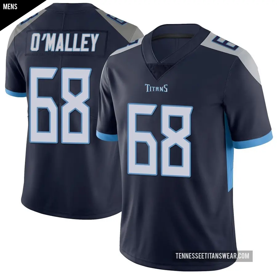 Men's Tennessee Titans ＃68 Devonte O'Malley Navy Limited Vapor Untouchable Jersey
