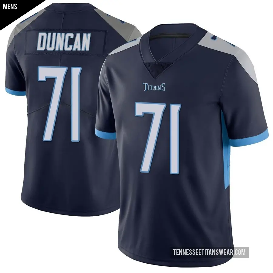 Men's Tennessee Titans ＃71 Jaelyn Duncan Navy Limited Vapor Untouchable Jersey