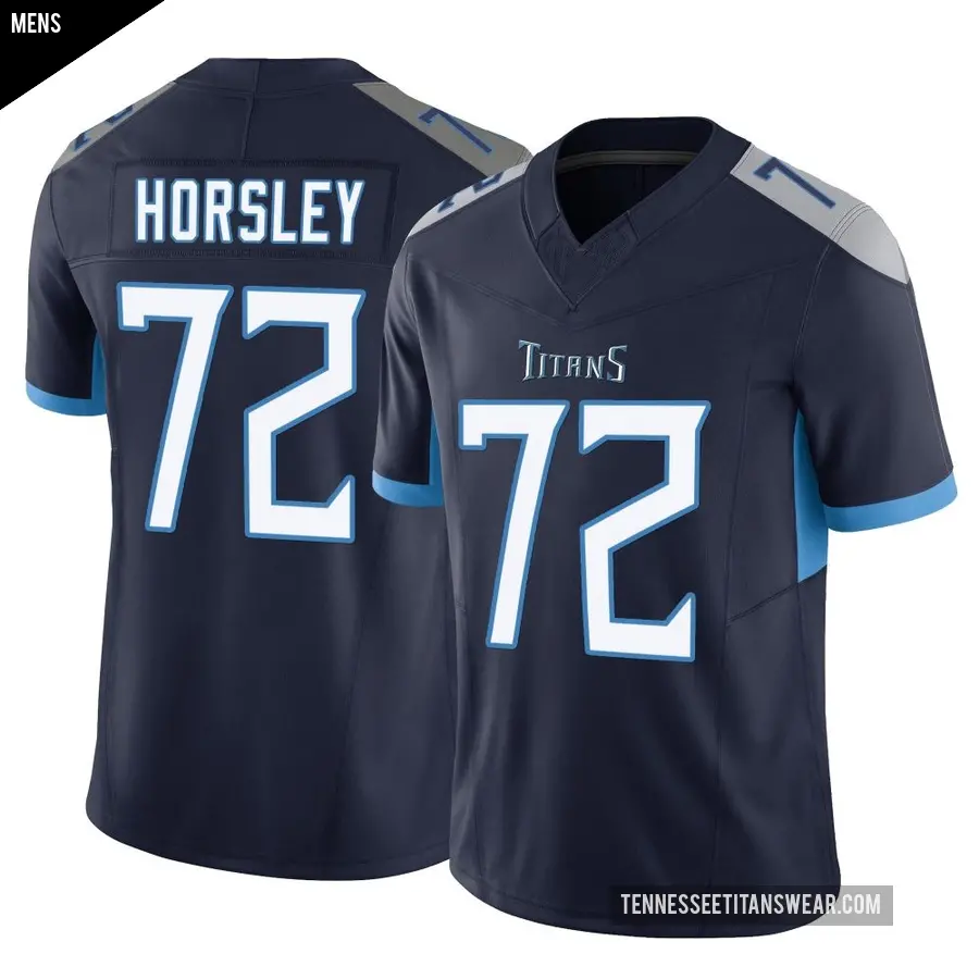 Men's Tennessee Titans ＃72 Cam Horsley Navy Limited Vapor F.U.S.E. Jersey
