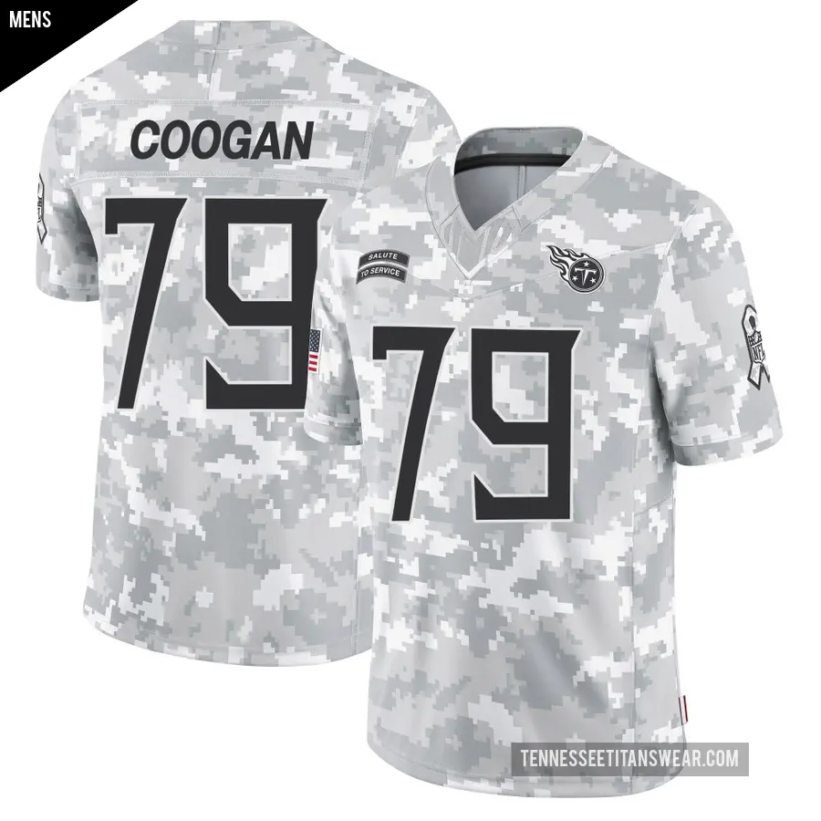 Men's Tennessee Titans ＃79 Pat Coogan Arctic Camo Limited 2024 Salute to Service Jersey