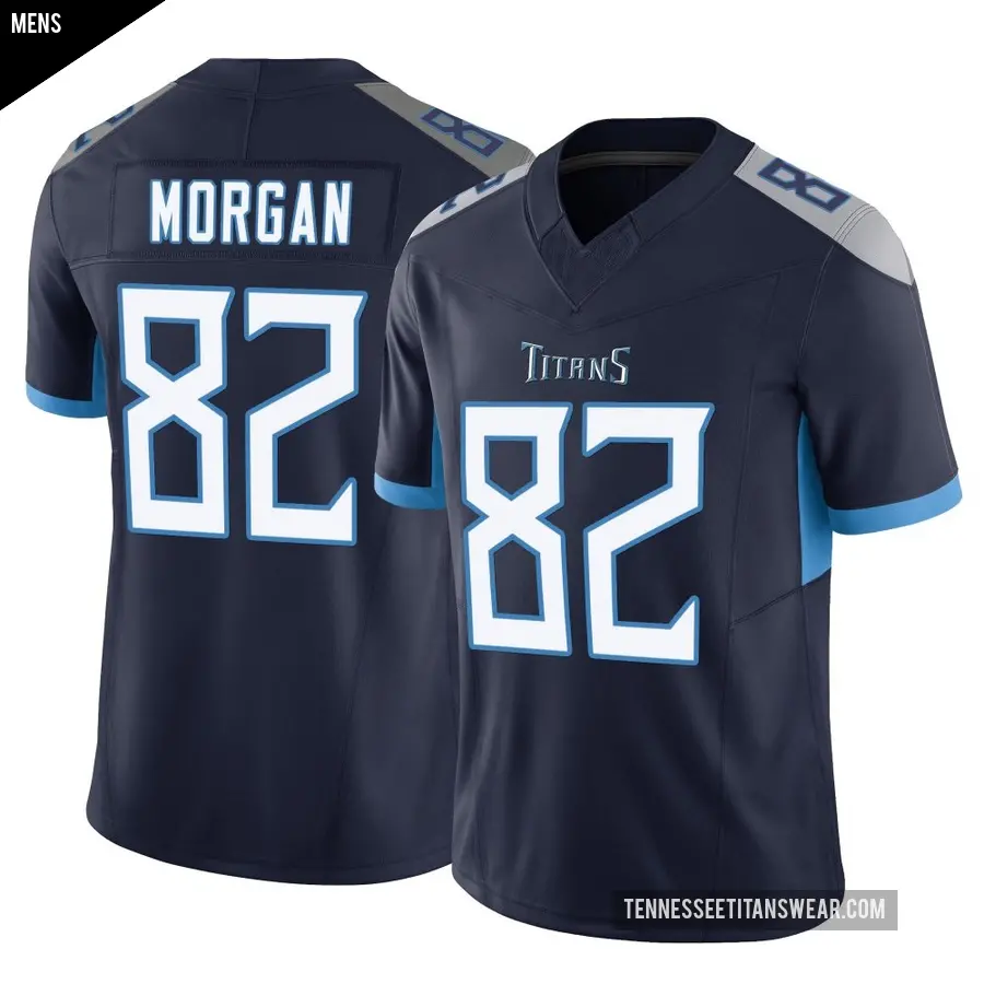 Men's Tennessee Titans ＃82 Stanley Morgan Jr. Navy Limited Vapor F.U.S.E. Jersey