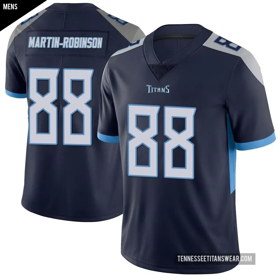Men's Tennessee Titans ＃88 David Martin-Robinson Navy Limited Vapor Untouchable Jersey