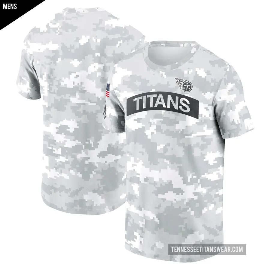 Men's Tennessee Titans Arctic Camo 2024 Salute To Service Performance T-Shirt