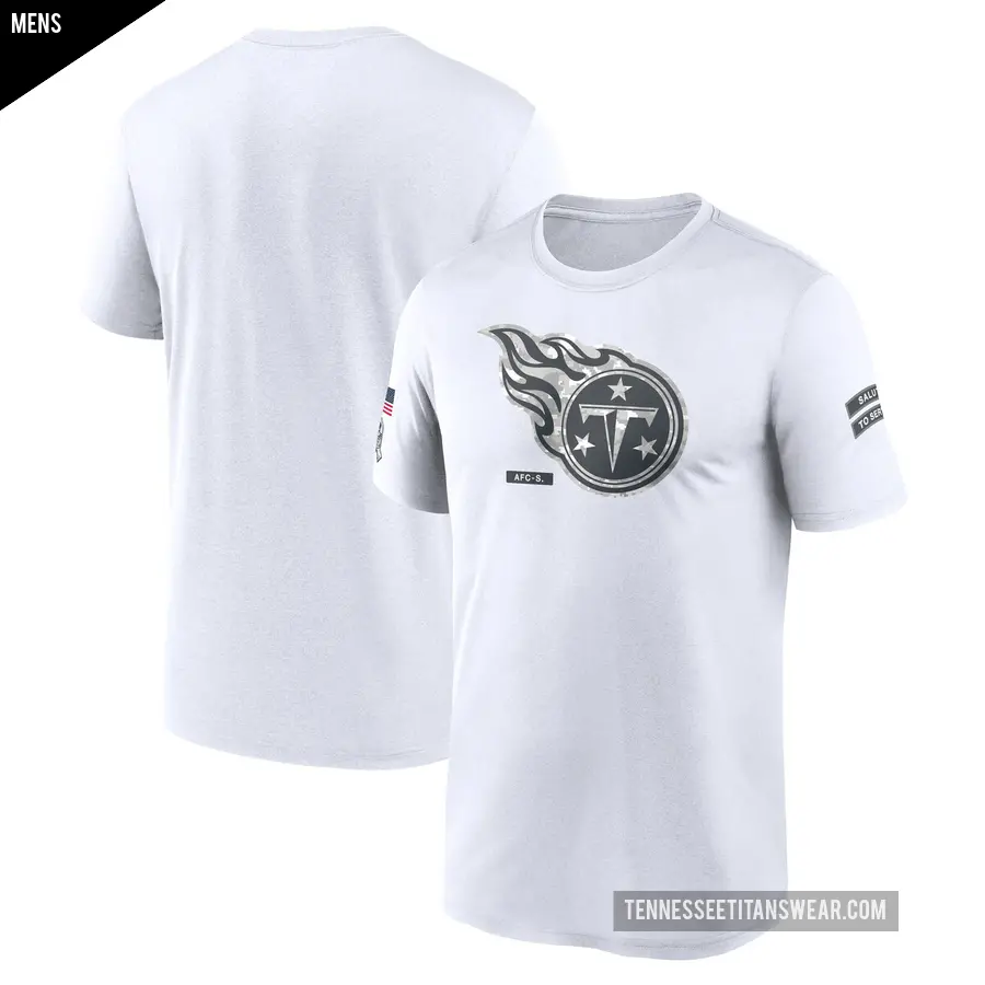 Men's Tennessee Titans White Legend 2024 Salute To Service Performance T-Shirt
