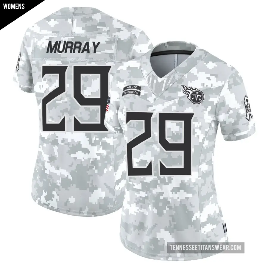 Women's Tennessee Titans ＃29 DeMarco Murray Arctic Camo Limited 2024 Salute to Service Jersey