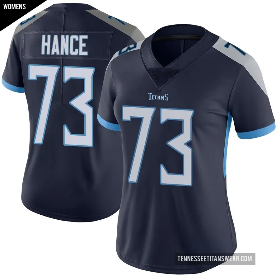Women's Tennessee Titans ＃73 Blake Hance Navy Limited Vapor Untouchable Jersey