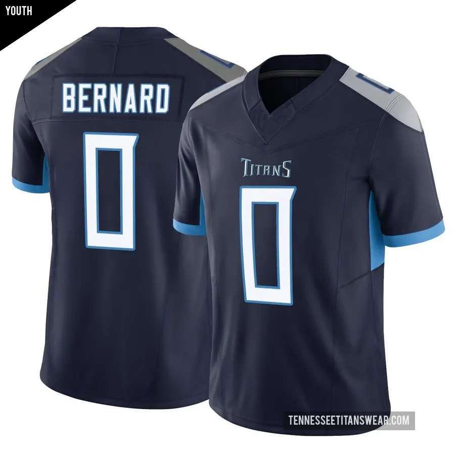 Youth Tennessee Titans ＃0 Micah Bernard Navy Limited Vapor F.U.S.E. Jersey