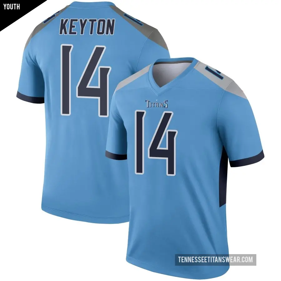 Youth Tennessee Titans ＃14 Ramel Keyton Light Blue Legend Jersey