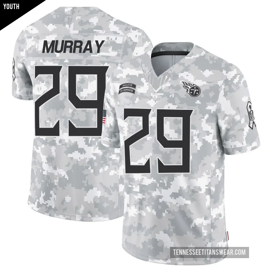 Youth Tennessee Titans ＃29 DeMarco Murray Arctic Camo Limited 2024 Salute to Service Jersey