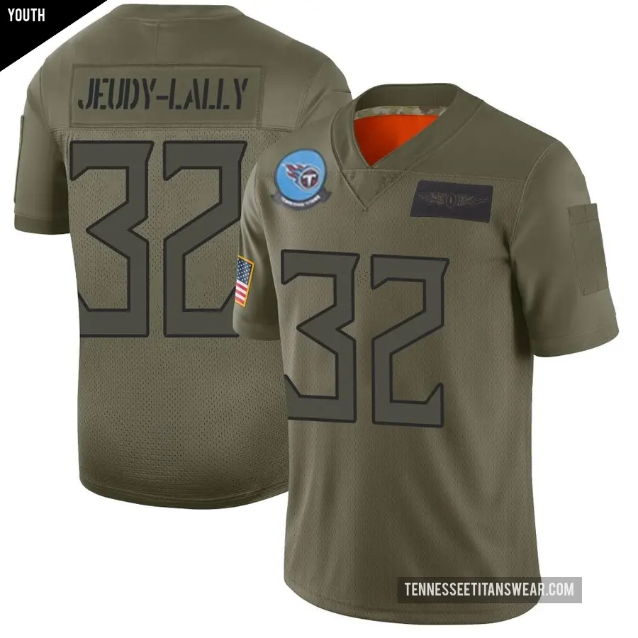 Youth Tennessee Titans ＃32 Gabe Jeudy-Lally Camo Limited 2019 Salute to Service Jersey