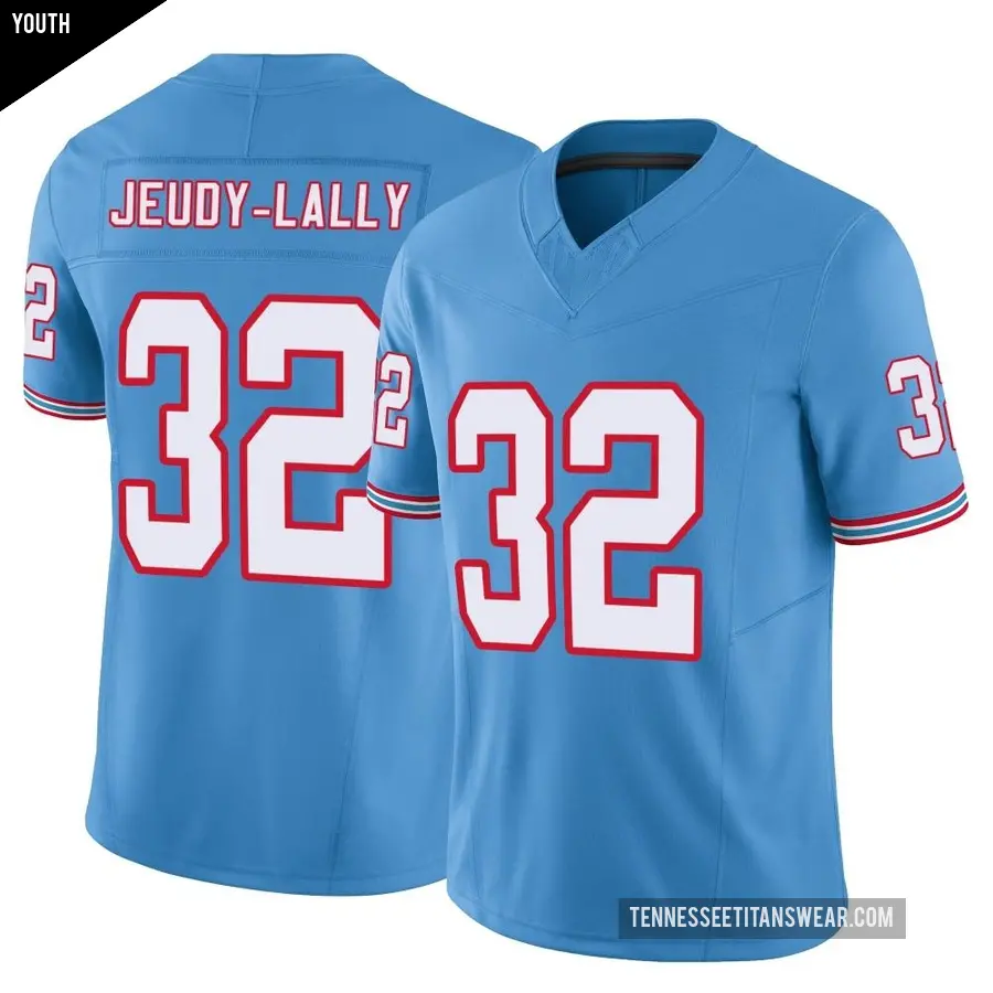 Youth Tennessee Titans ＃32 Gabe Jeudy-Lally Light Blue Limited Vapor F.U.S.E. Jersey