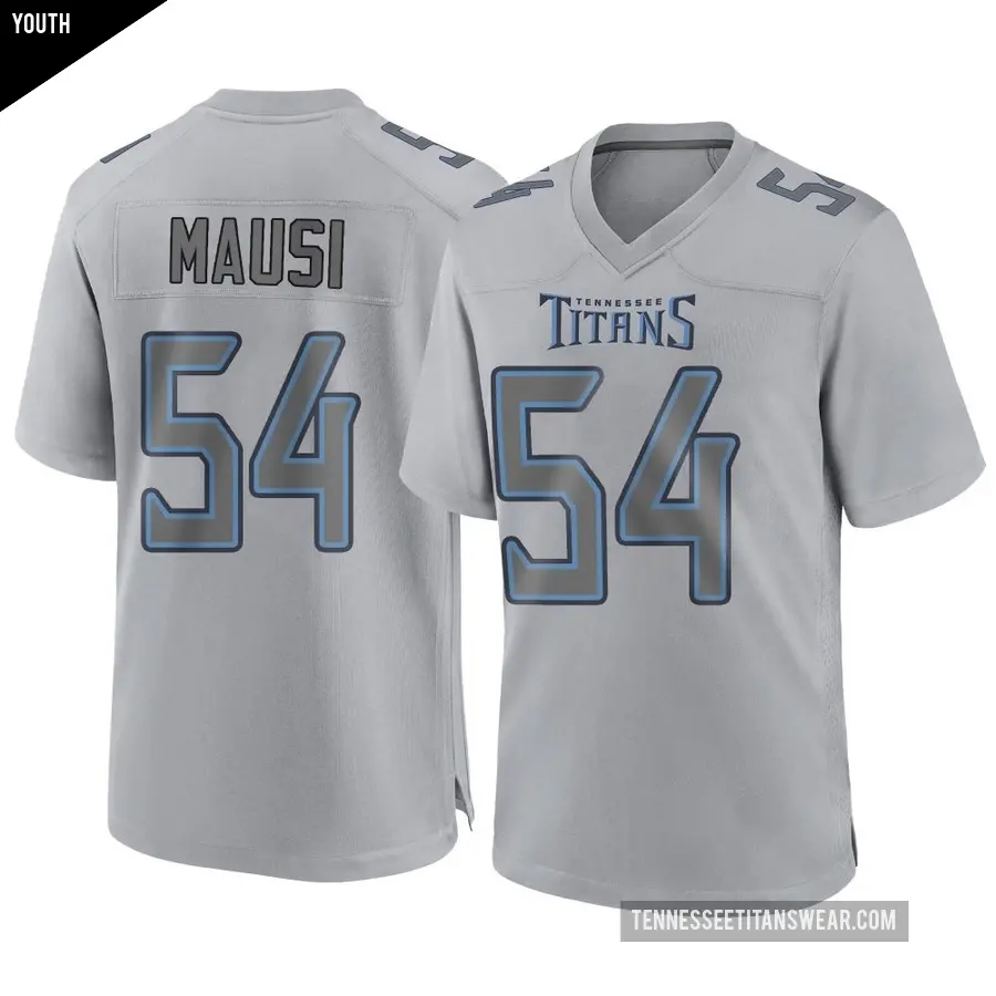 Youth Tennessee Titans ＃54 Dorian Mausi Gray Game Atmosphere Fashion Jersey