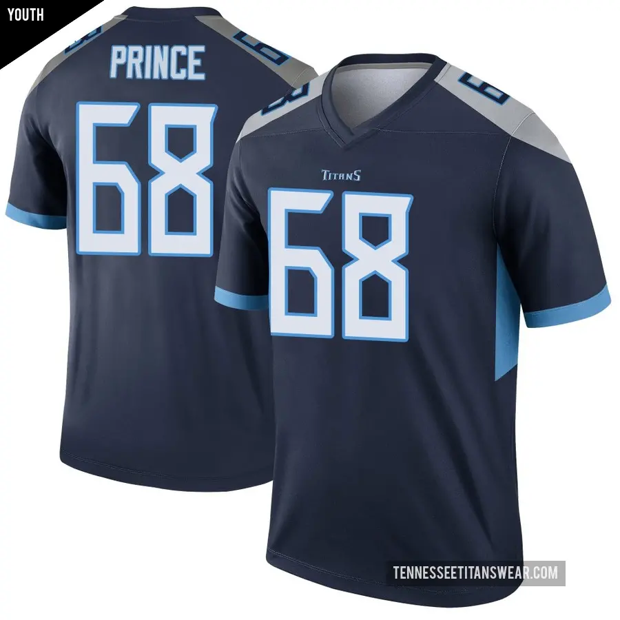 Youth Tennessee Titans ＃68 Isaiah Prince Navy Legend Jersey
