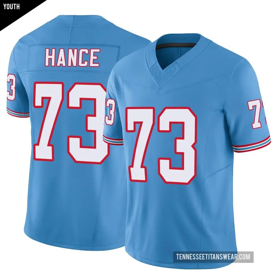 Youth Tennessee Titans ＃73 Blake Hance Light Blue Limited Vapor F.U.S.E. Jersey