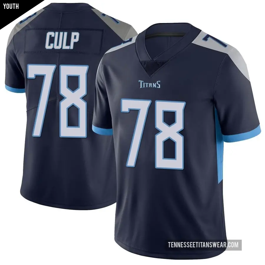 Youth Tennessee Titans ＃78 Curley Culp Navy Limited Vapor Untouchable Jersey