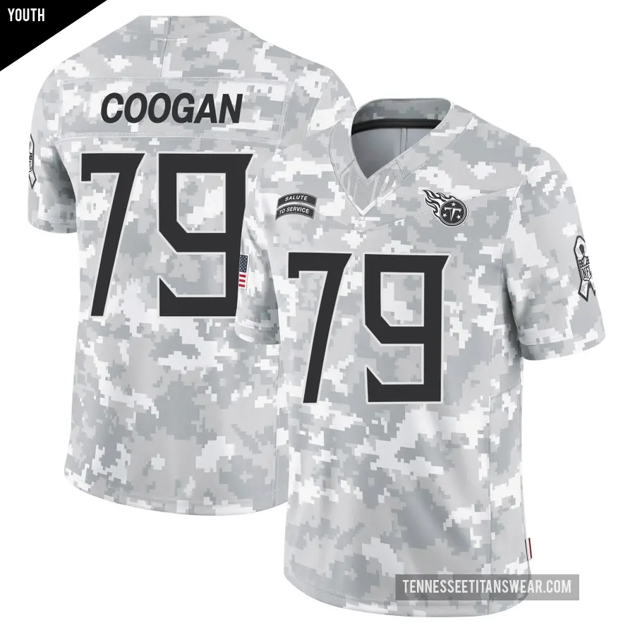 Youth Tennessee Titans ＃79 Pat Coogan Arctic Camo Limited 2024 Salute to Service Jersey